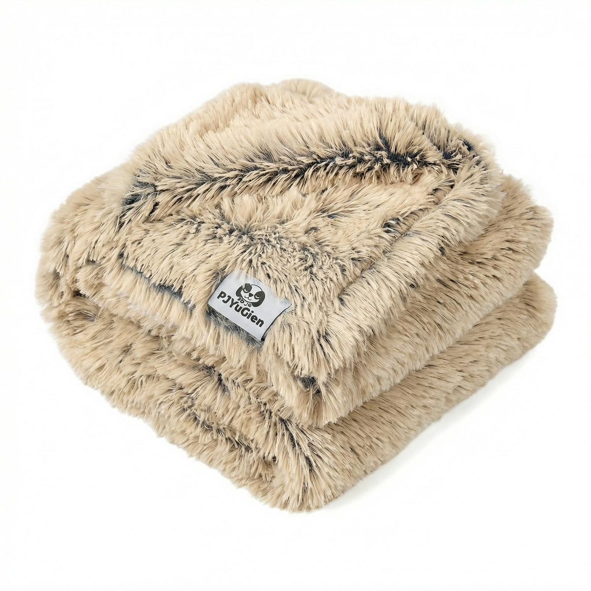 PJYuCien - Couverture chien beige 16x24, douceur et chaleur légère pour le canapé.