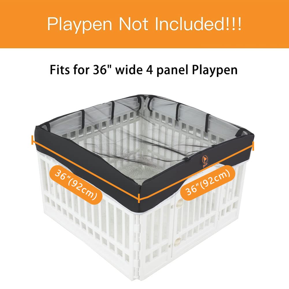 PJYuCien design noir élégant – s adapte à un enclos carré standard