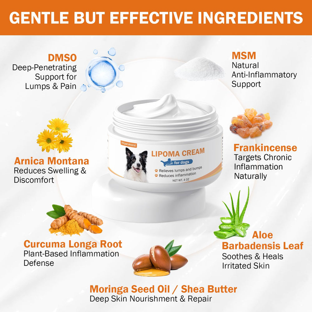 PKperekond Lipome Crème pour chien, massage peau, zone affectée