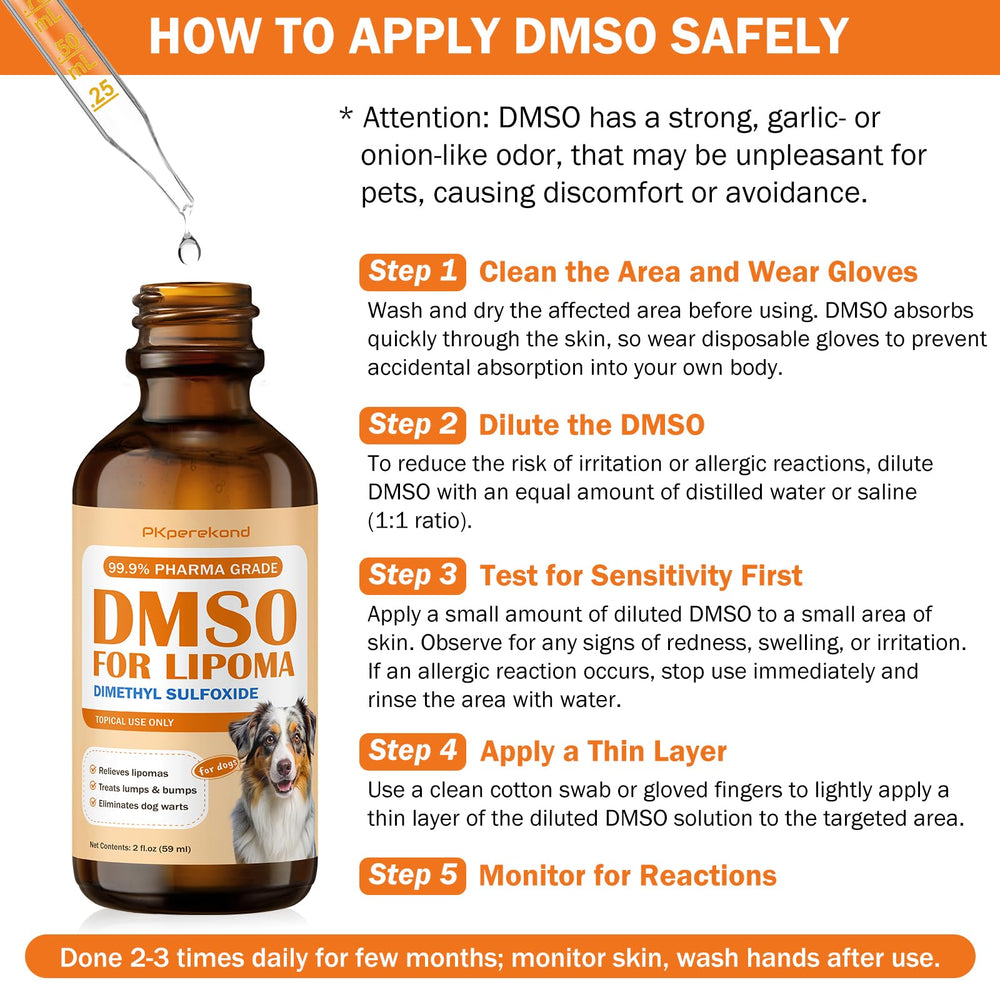 PKperekond DMSO – peau plus souple avec utilisation régulière.