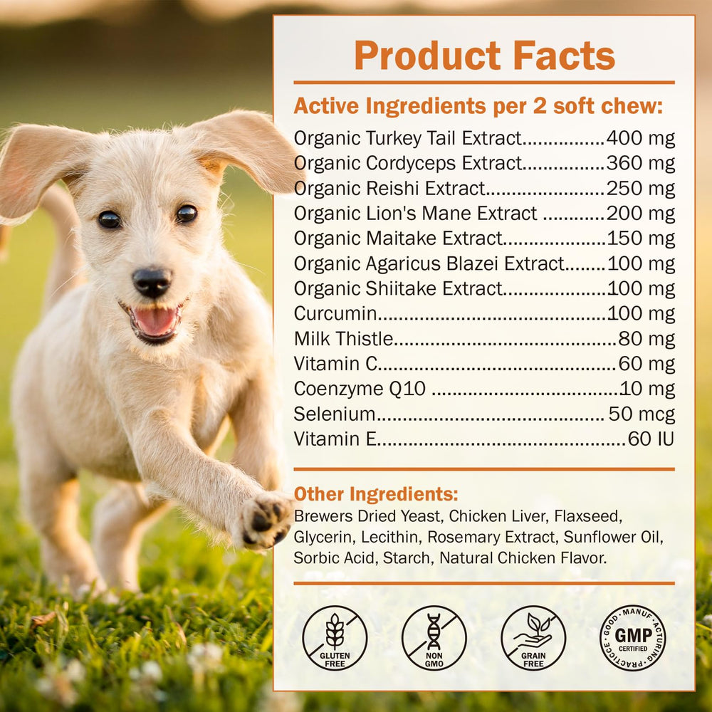 PKperekond gommes champignons saveur poulet chien consommé facilement