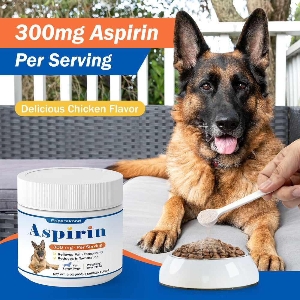 PKperekond poudre aspirine chien grande mélanger dans les repas, goût poulet apprécié