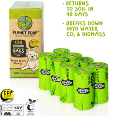 PLANET POOP: sacs sans parfum, épais et résistants.