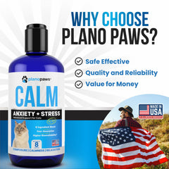 Planopaws huile de chanvre pour chat, ingrédients naturels et douceur apaisante.