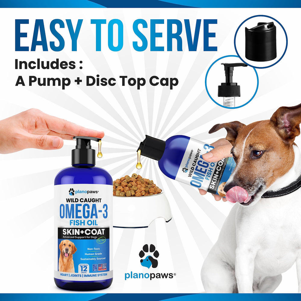 Planopaws Omega3 chien — peau moins irritée grâce à l huile de poisson.