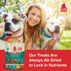 PLATO bouchées sans céréales canard, option grain-free pour tous les chiens.