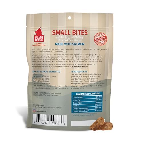 PLATO Petites Bouches saumon – bouchées aérées préservant les nutriments.