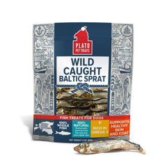 PLATO Sprat Baltique emballage visible, friandise pratique pour récompenses