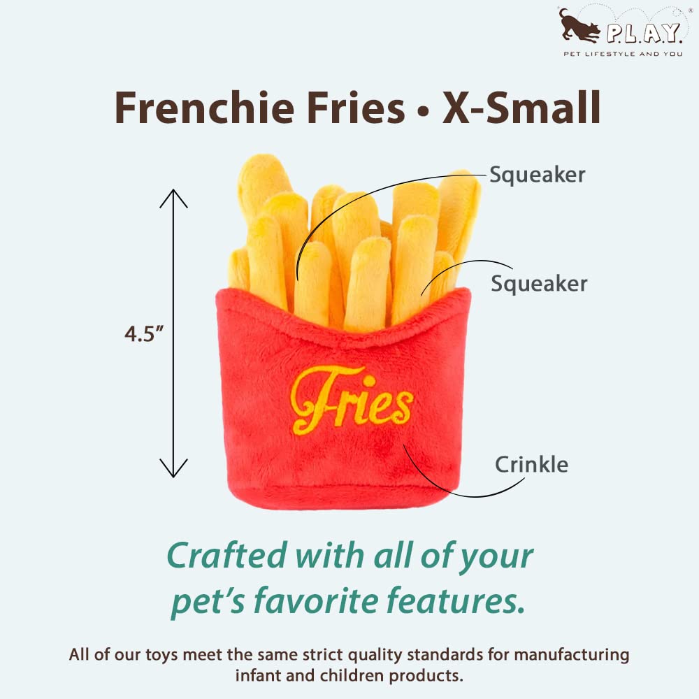 P.L.A.Y. frites américaines classiques XS avec sifflet détachable pour jeux actifs.