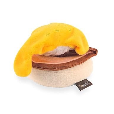 Jouet P.L.A.Y. à double couture, robustesse renforcée pour jeux actifs.