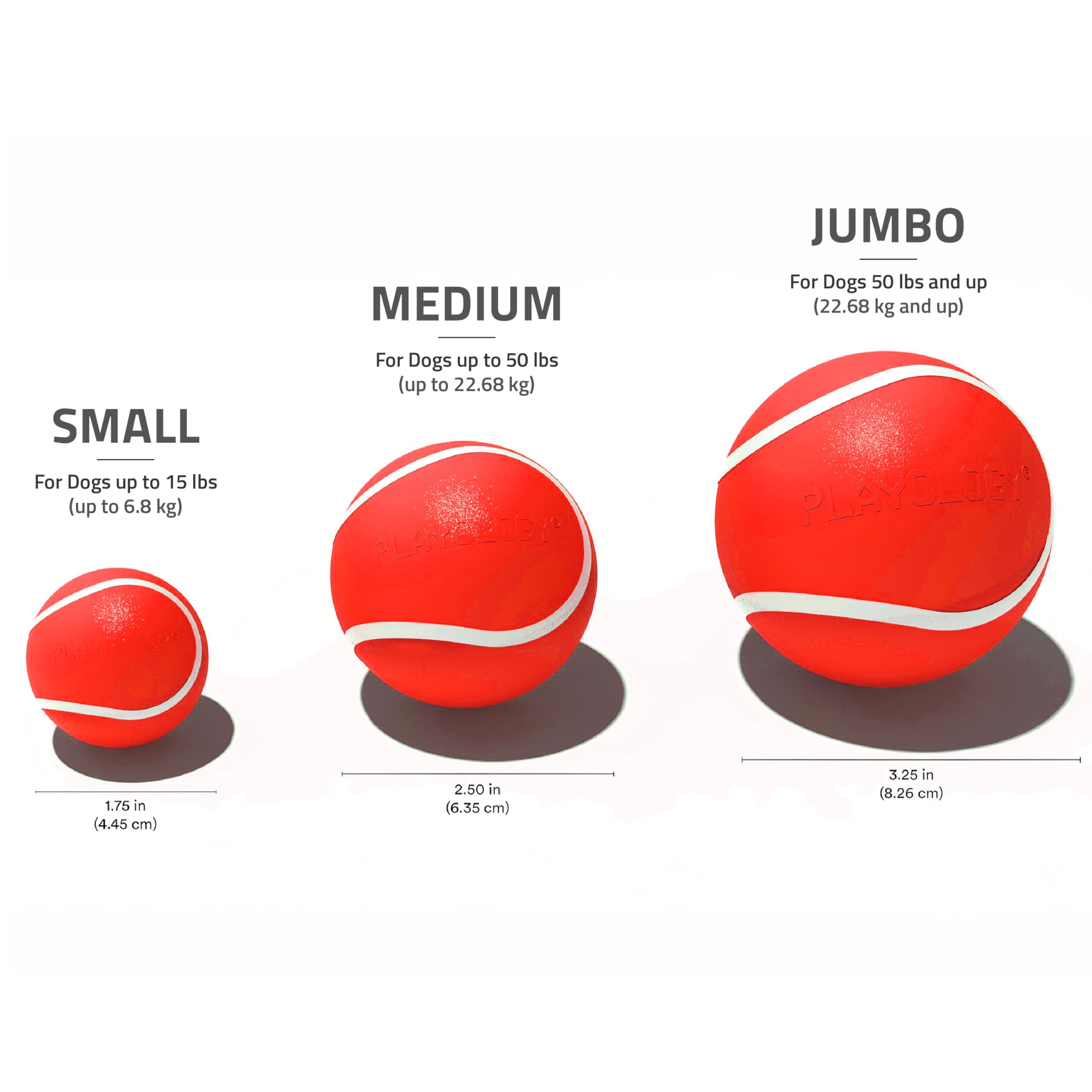 Balle Playology facile à nettoyer, prête pour le prochain exercice.