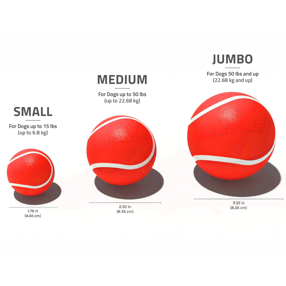 Balle Playology facile à nettoyer, prête pour le prochain exercice.