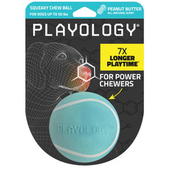 Playology Balle Siffle et Mordante: amuse votre chien en intérieur.