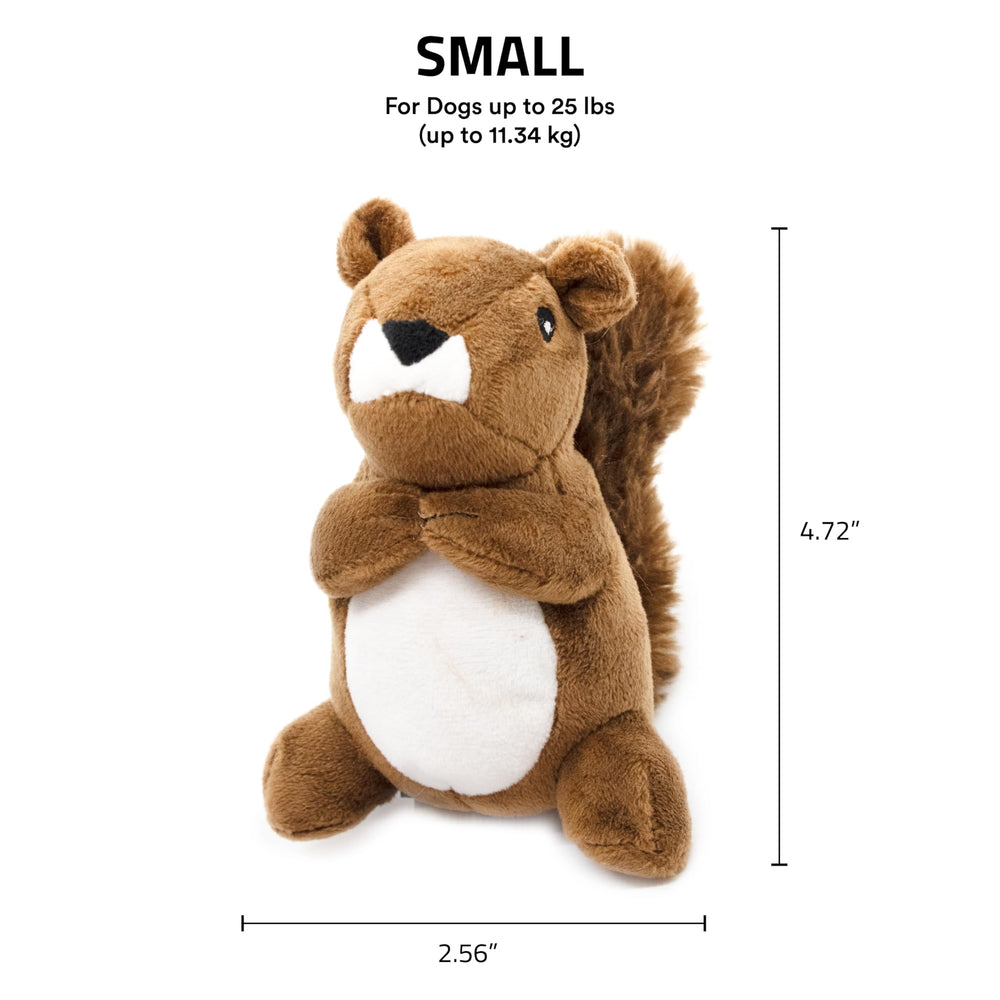 Playology Écureuil en peluche adaptée pour chiens jusqu’à 11 kg.