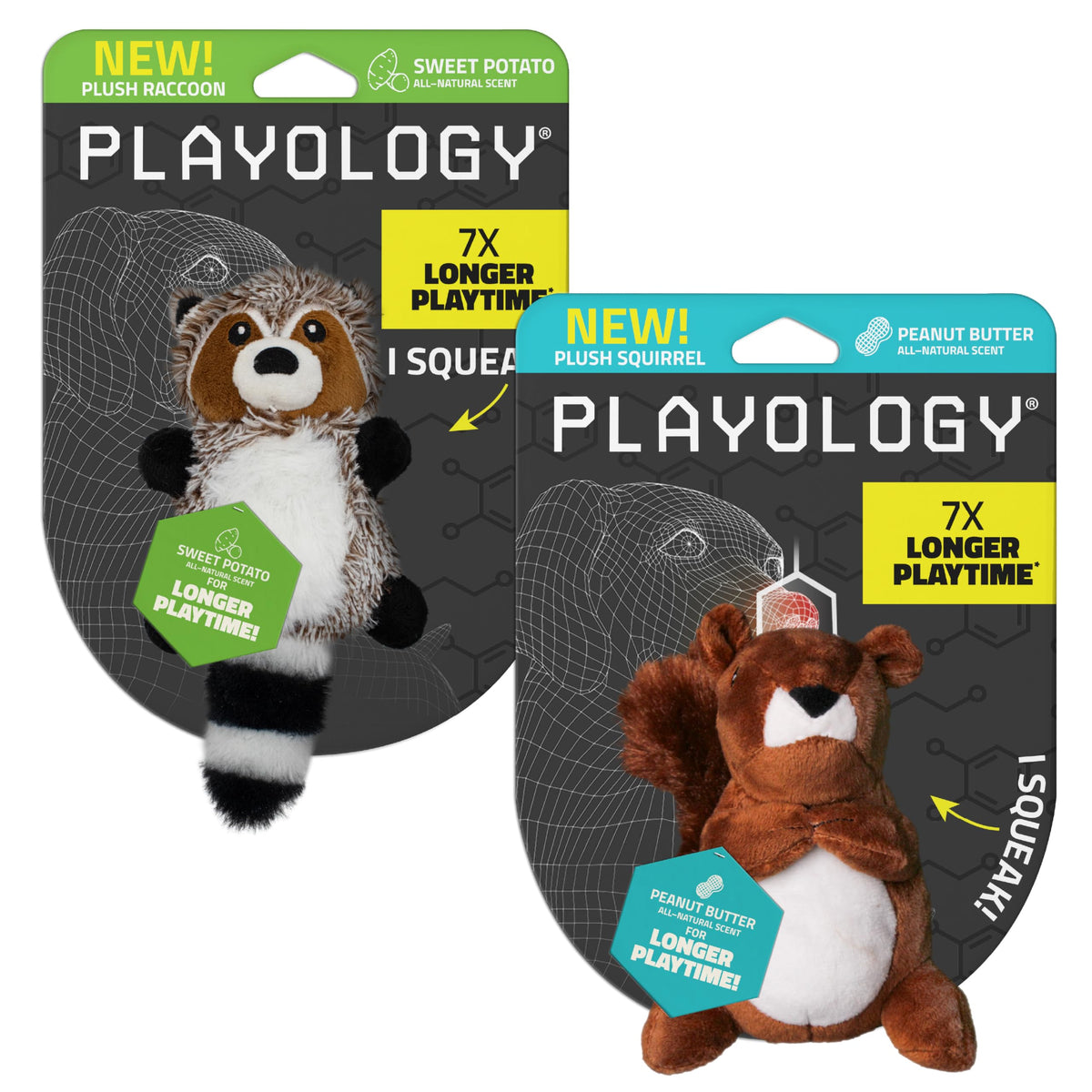 Playology peluche raton-laveur chien : douceur et jeu interactif
