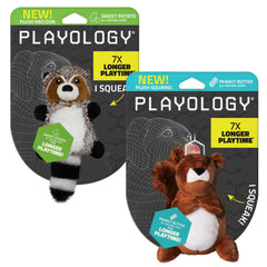 Playology peluche raton-laveur chien : douceur et jeu interactif