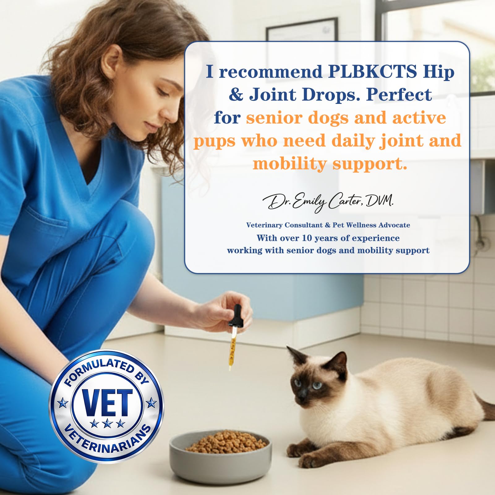 PLBKCTS saveur poulet – gouttes faciles à administrer – adoption rapide par les animaux.