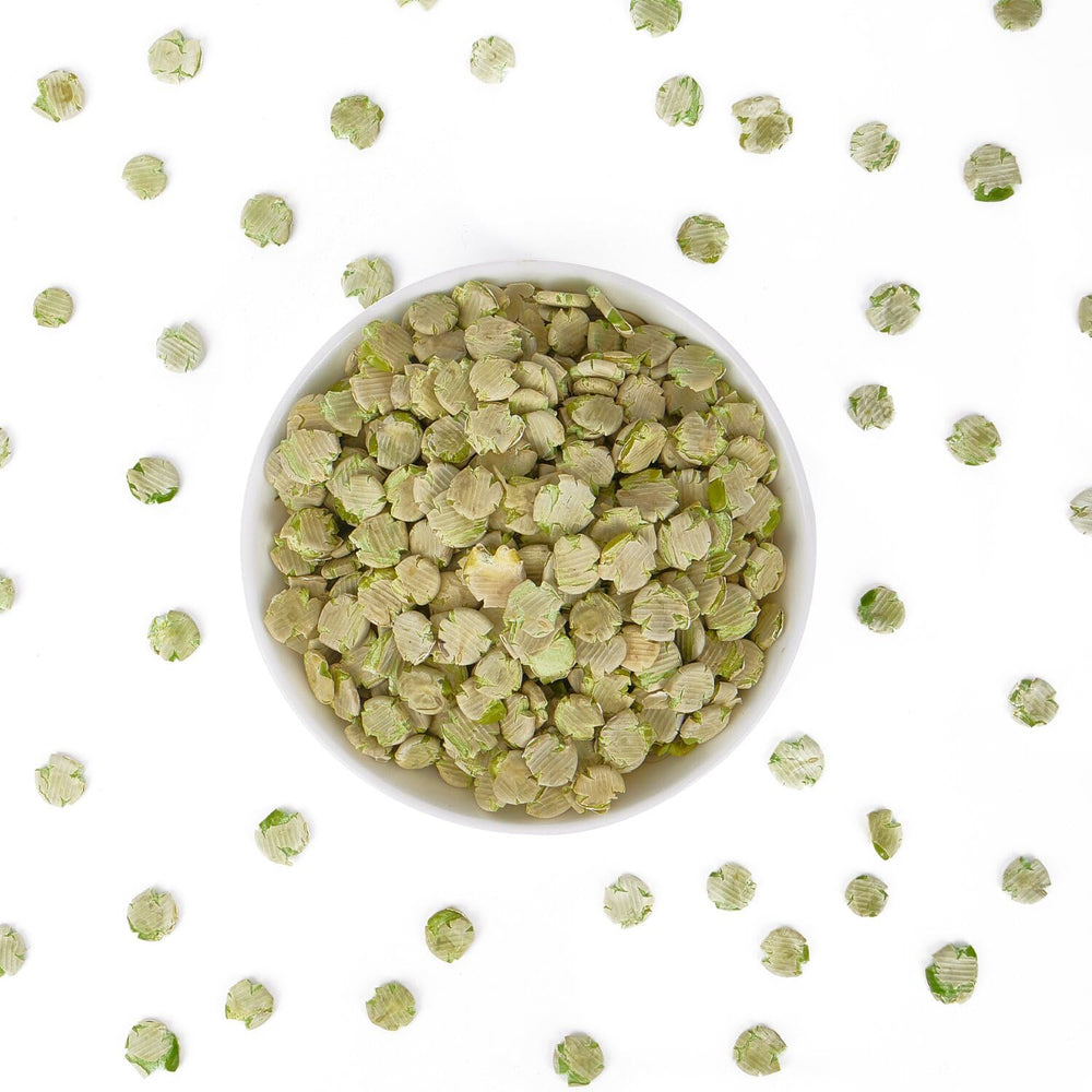 Flocons de pois Pleasantly Warm pour lapin, facile à mâcher.