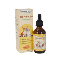 Pleasantly Warm Propolis, flacon liquide, soin dentaire pour chiens et chats, haleine plus fraîche.