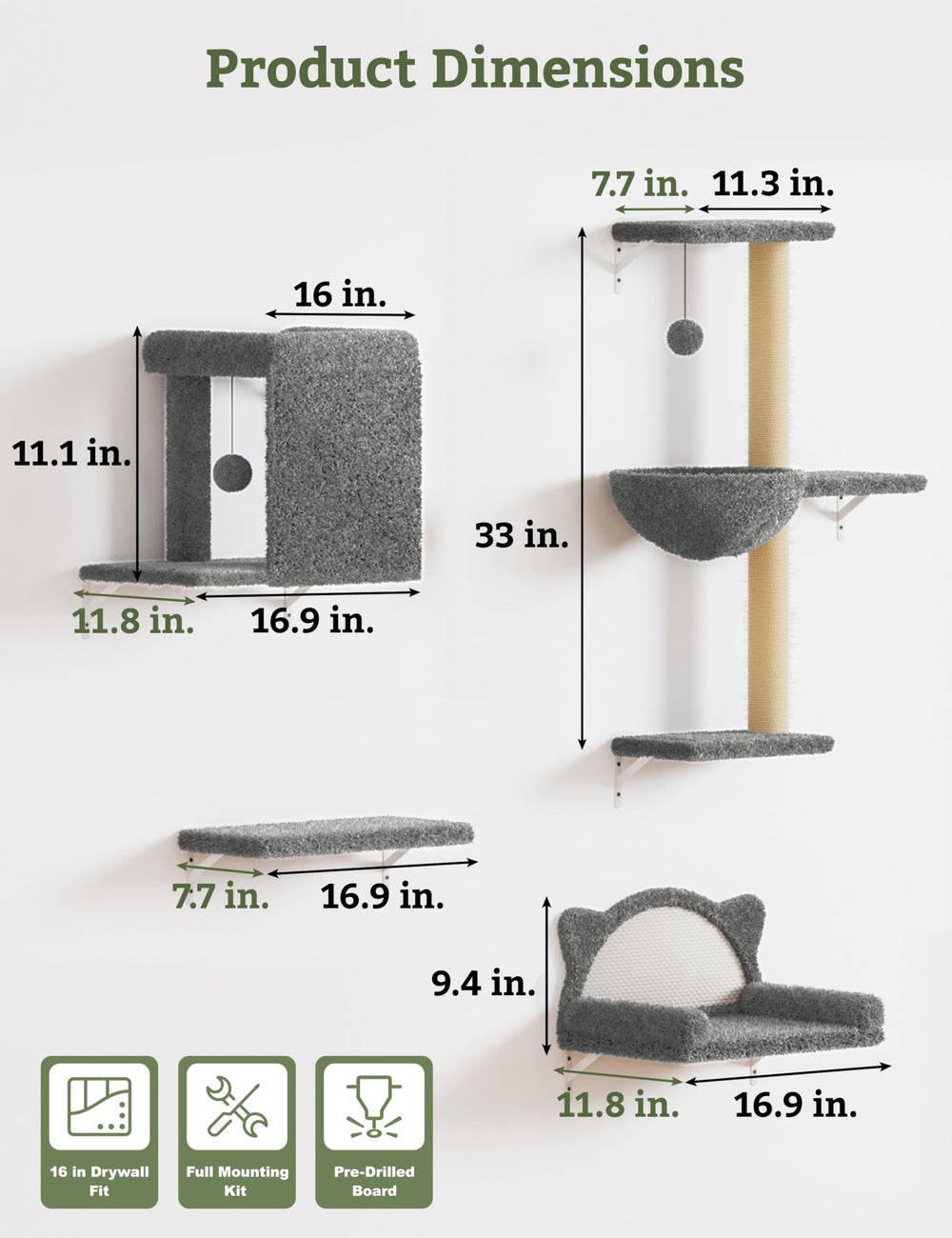 Planche à griffer PLEKER, surface sisal durable pour griffage quotidien.