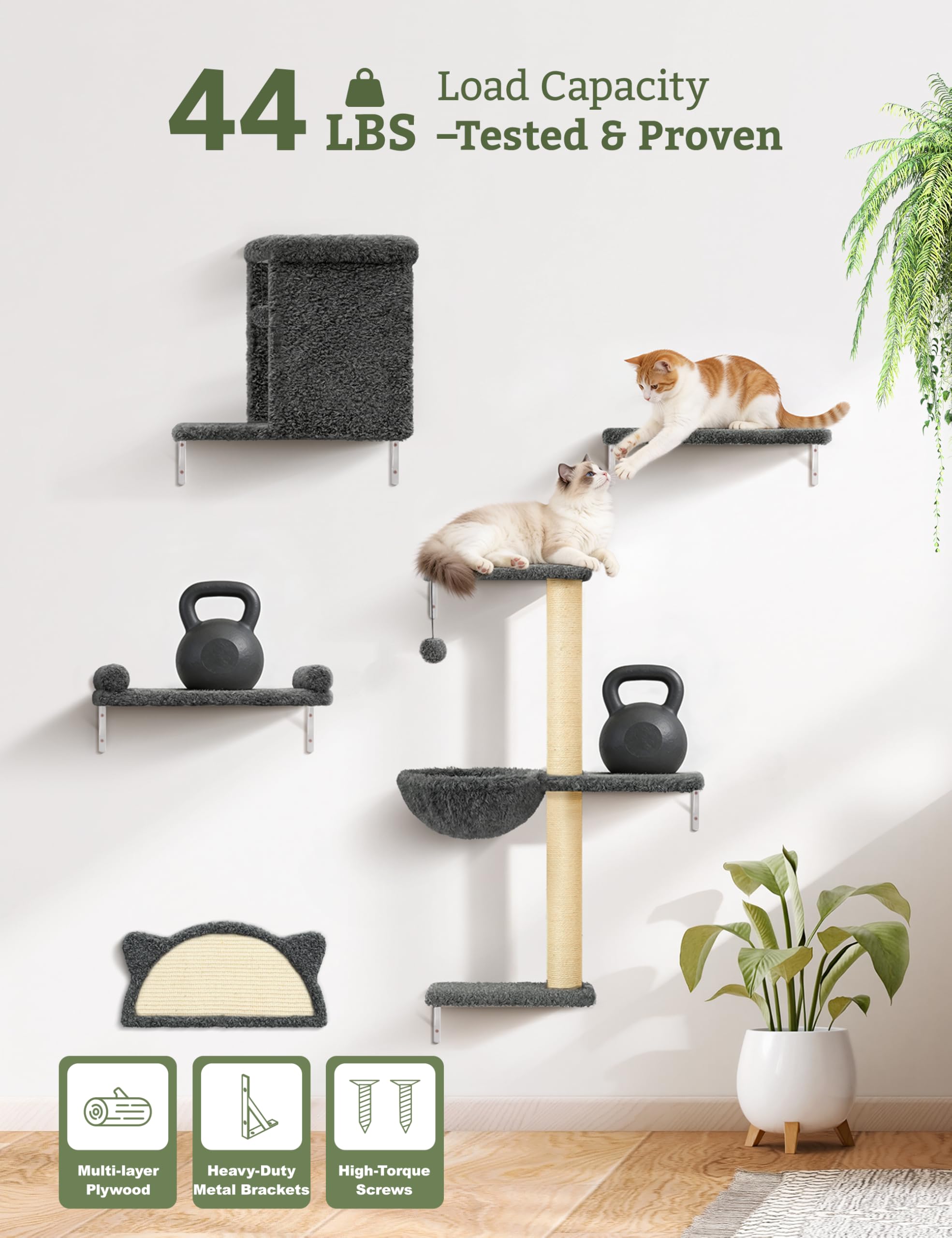 PLEKER grattoir sisal intégré – griffage quotidien satisfaisant.
