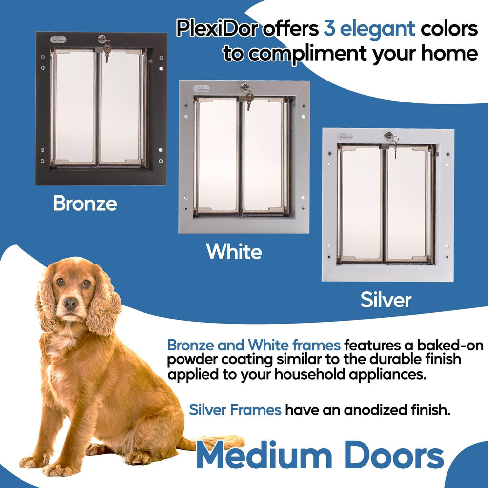 PlexiDor porte bronze avec verrou et clé, sécurité renforcée à domicile.