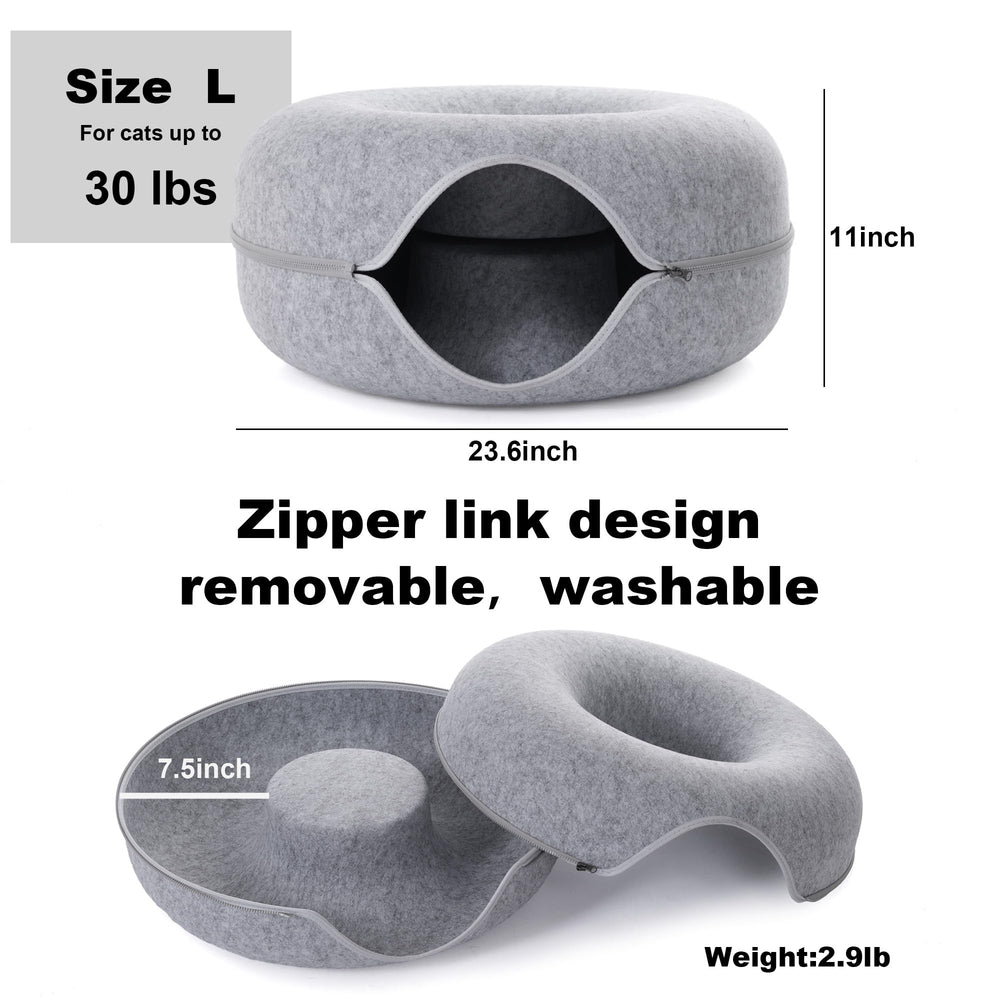 PLIISLUP tunnel chat grand materiau resistant aux griffes et durable
