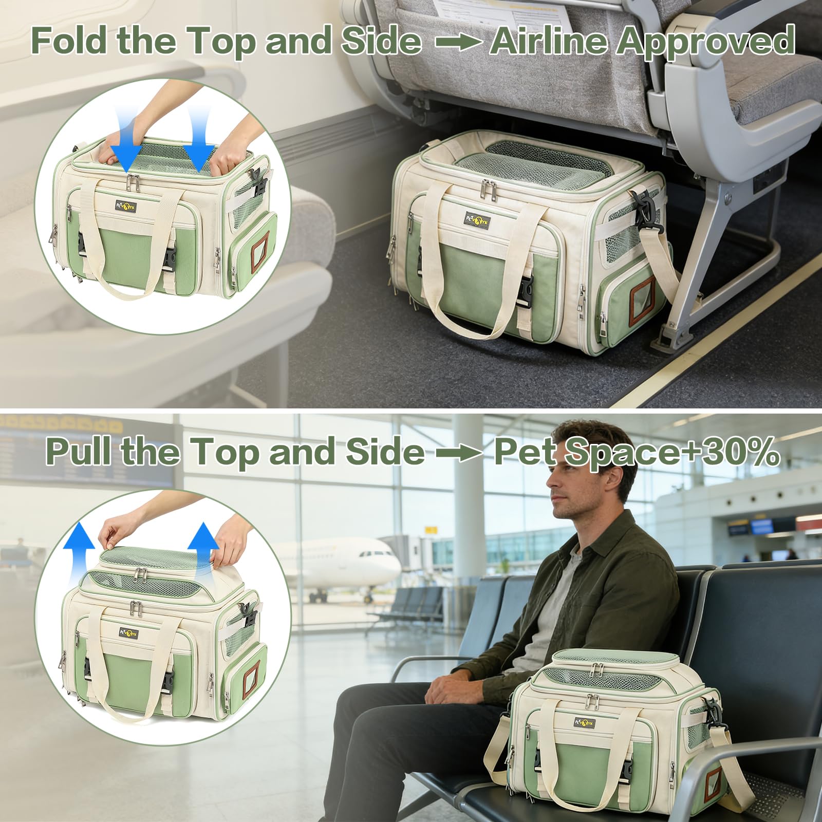 PLJVOYK sac portage chien petit tapis doux et agréable