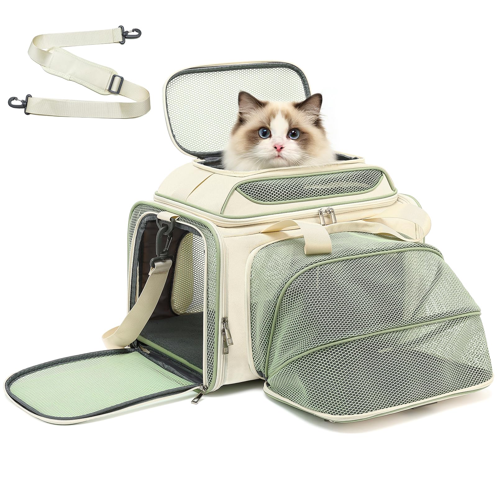 PLJVOYK sac portage petit animal avion: compact et confortable sous siège