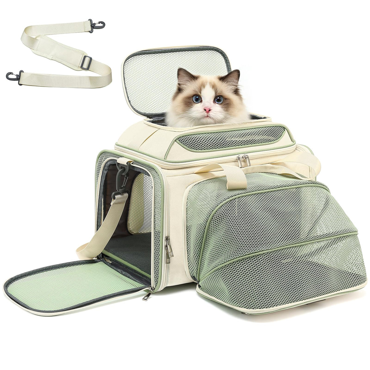 PLJVOYK sac portage petit animal avion: compact et confortable sous siège