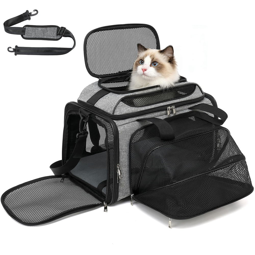 PLJVOYK sac de transport sous-siège avion pour petit animal, pratique pour voyager en cabine.