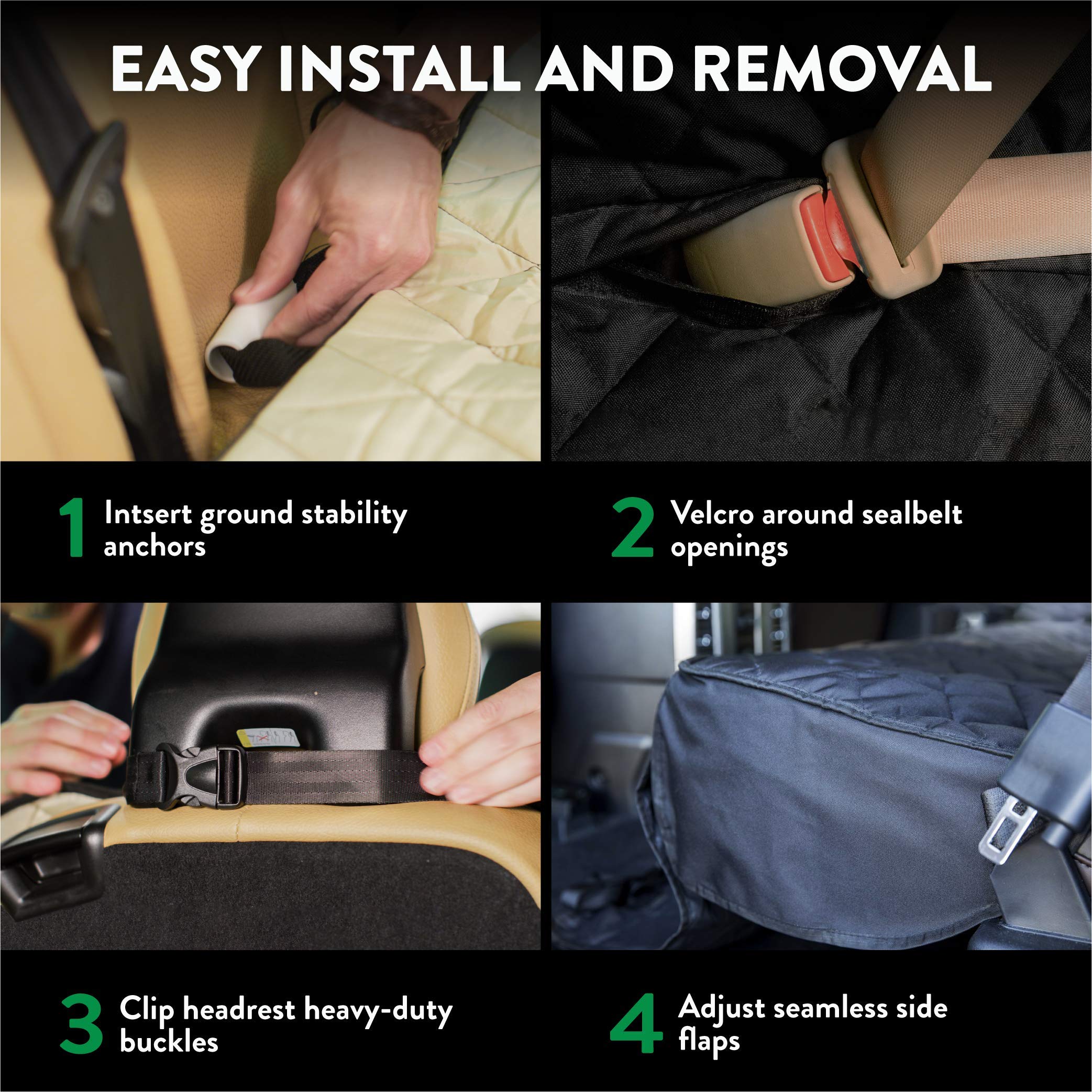 Protege-Siege Arrière Lavable Taille XL, nettoyage rapide et pratique.