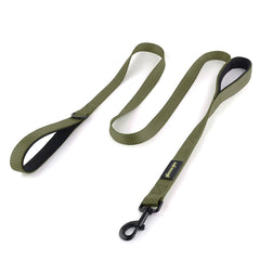 PLUTUS PET courroie-chien-double-manche-5ft pour promenades maîtrisées et confortables.