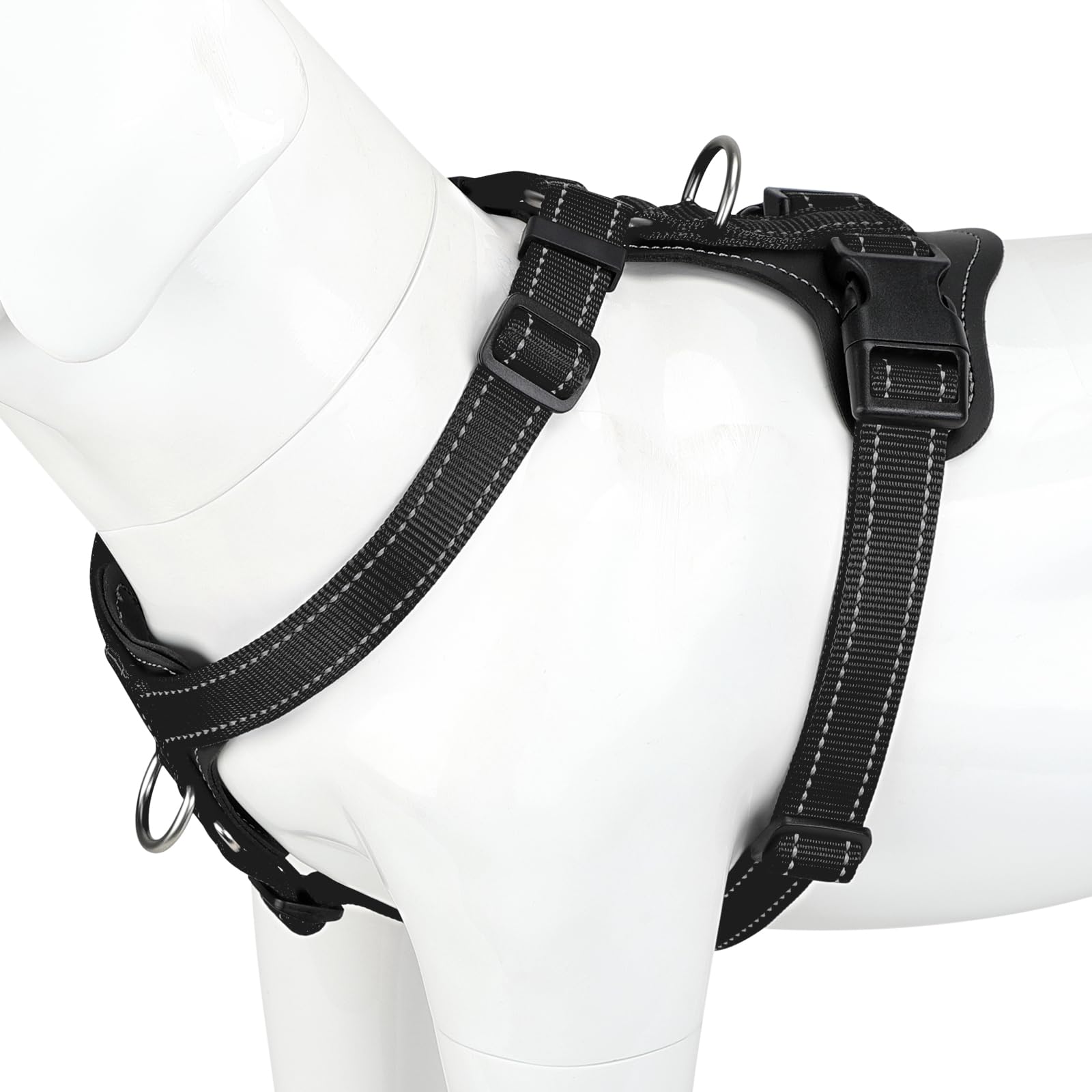 Harnais Plutus Pet ajustable anti-tir, vue générale montrant sa robustesse.