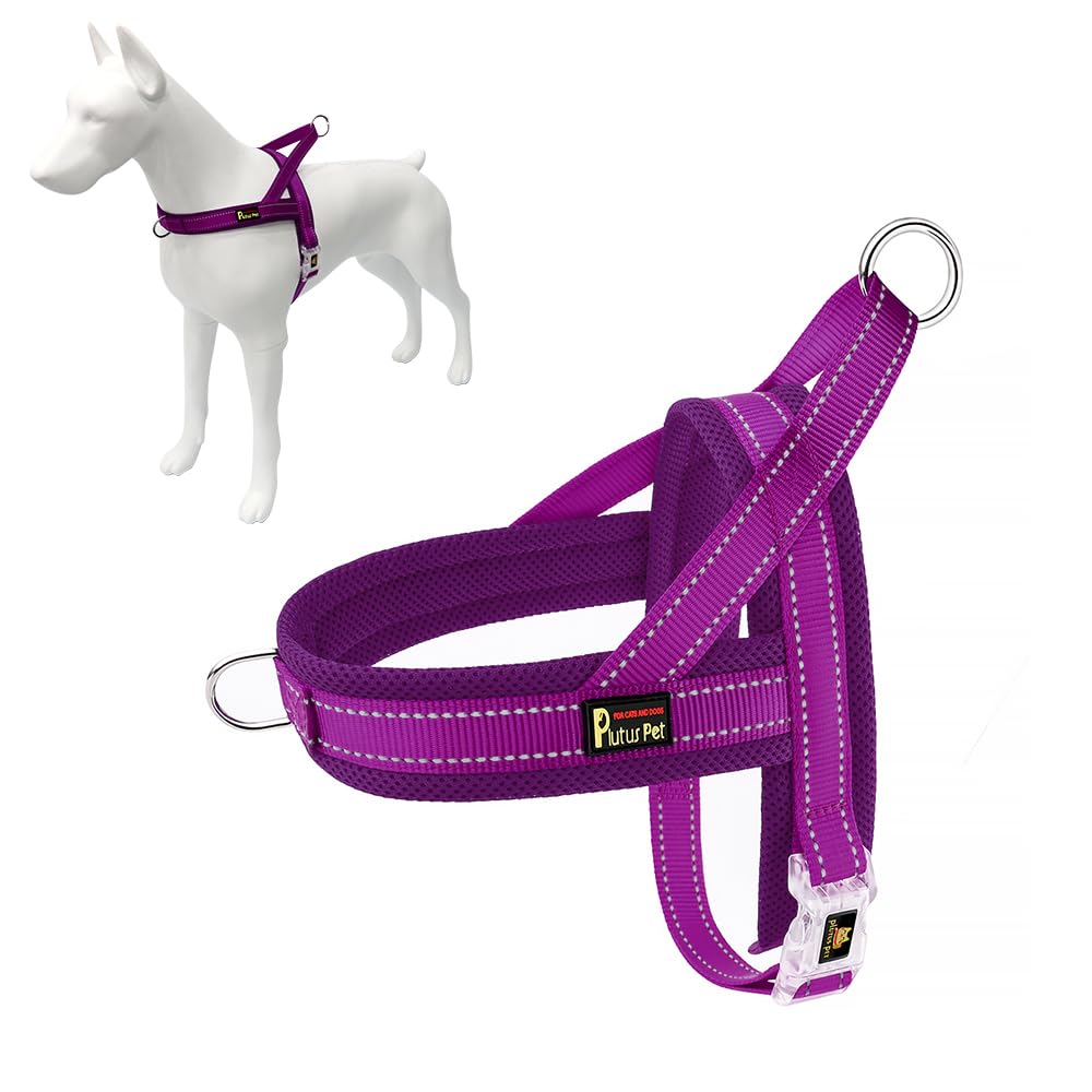 Harnais Plutus Pet anti-traction avec mesh respirant pour chiens actifs