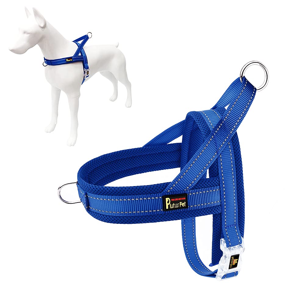 Harnais Plutus Pet sans tirage en mesh respirant pour le confort.