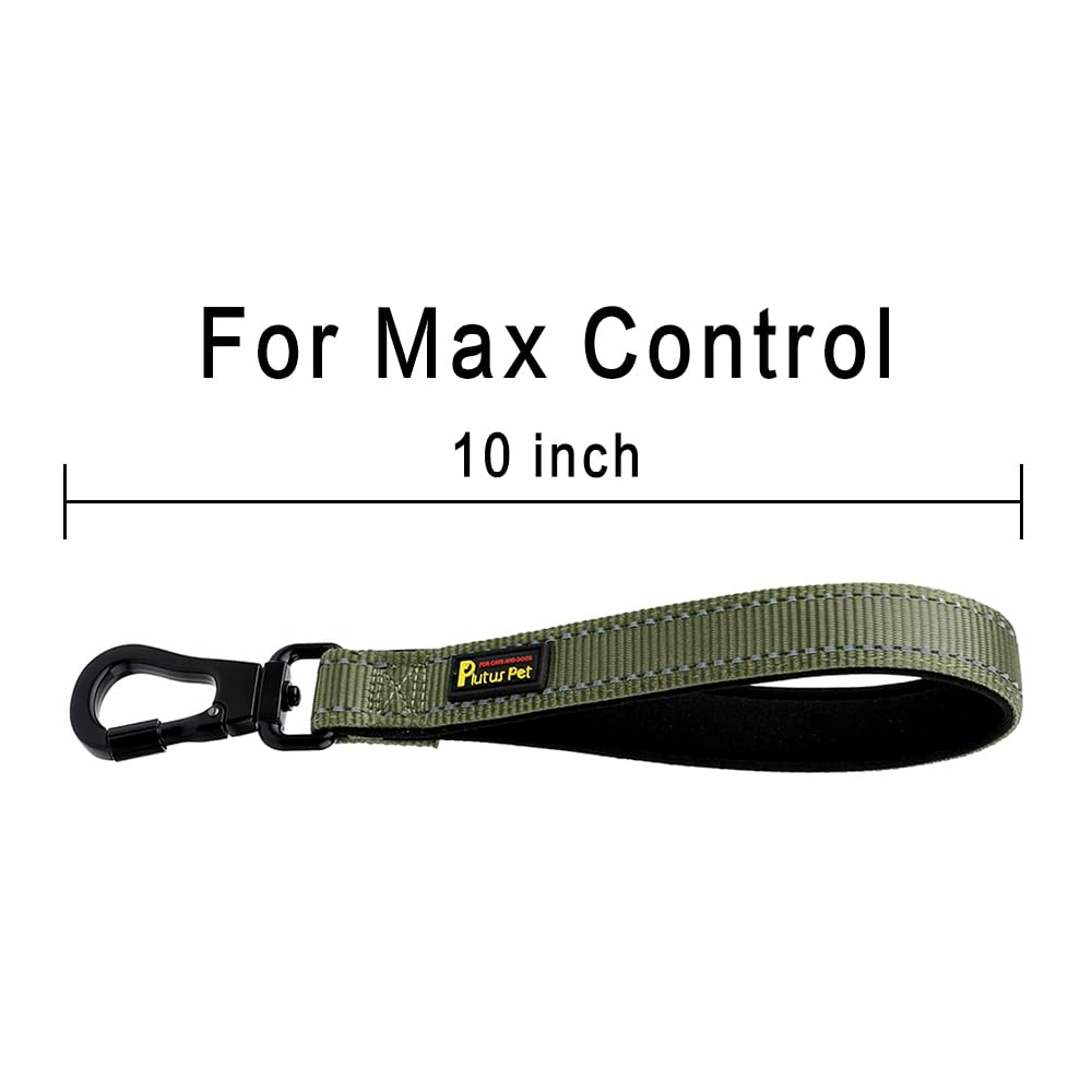 PLUTUS PET Longe Courte couleur vert Ranger pour haute visibilité.