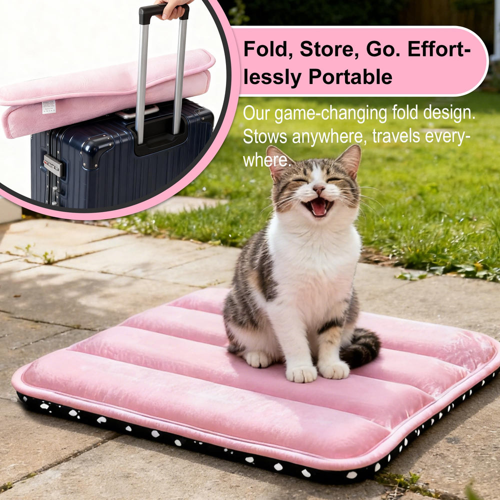 Tapis pobopobo pour boîte chien ajusté rose XS, ajuste parfaitement.