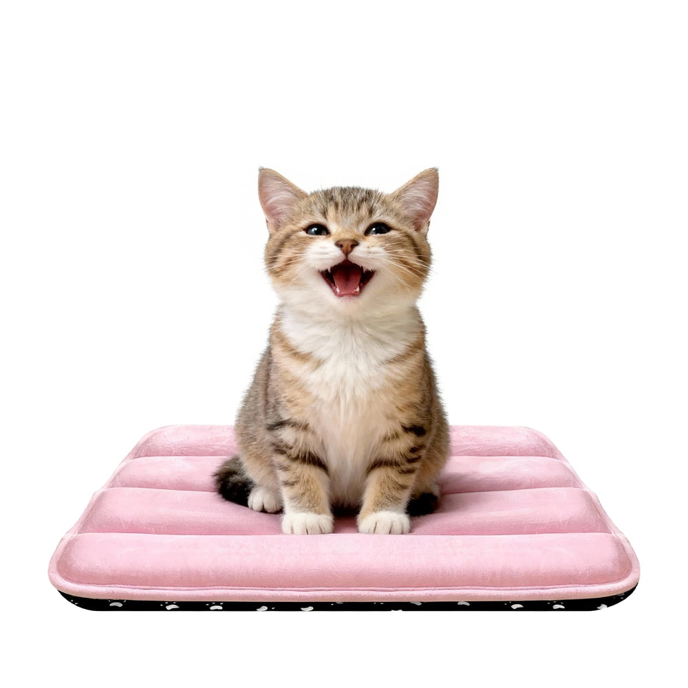 Tapis pobopobo pour boîte chien doux rose XS, repos confortable.