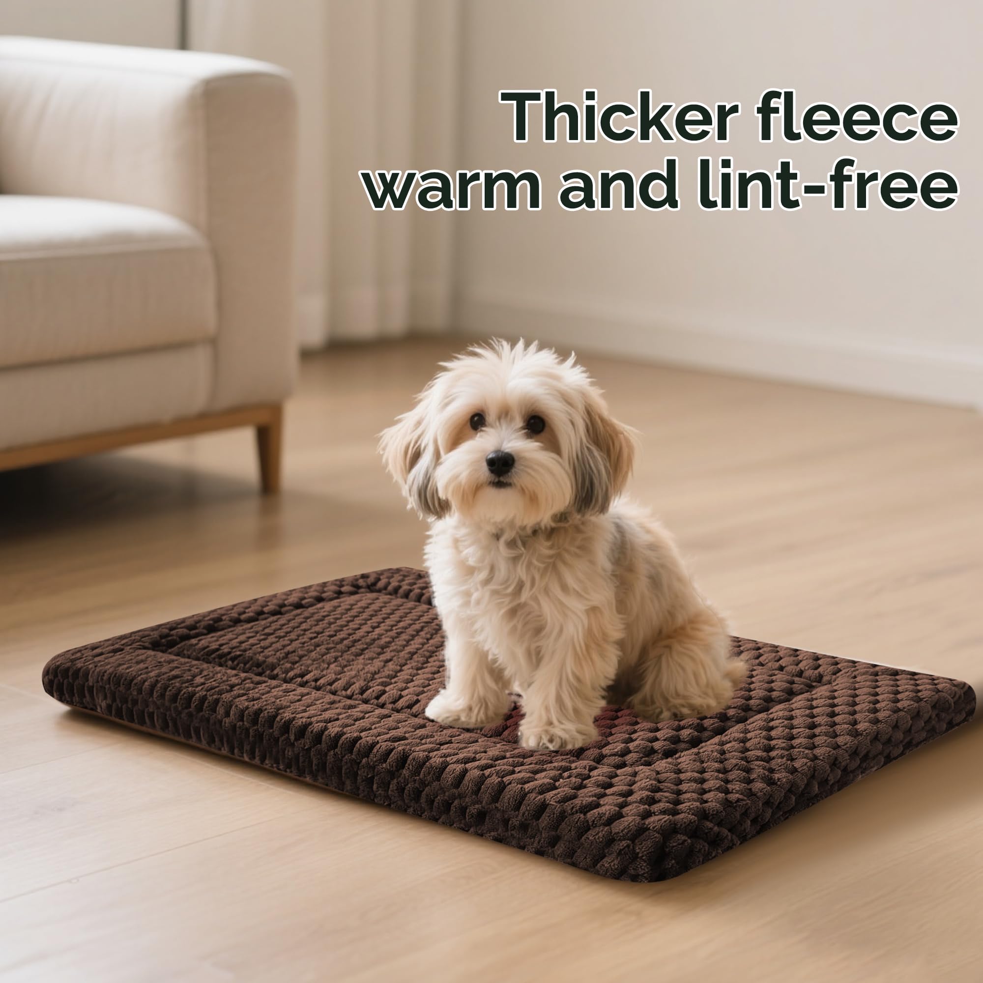 Pobopobo Tapis Caisse Chien Couleur Sombre – nuance chic et polyvalente.