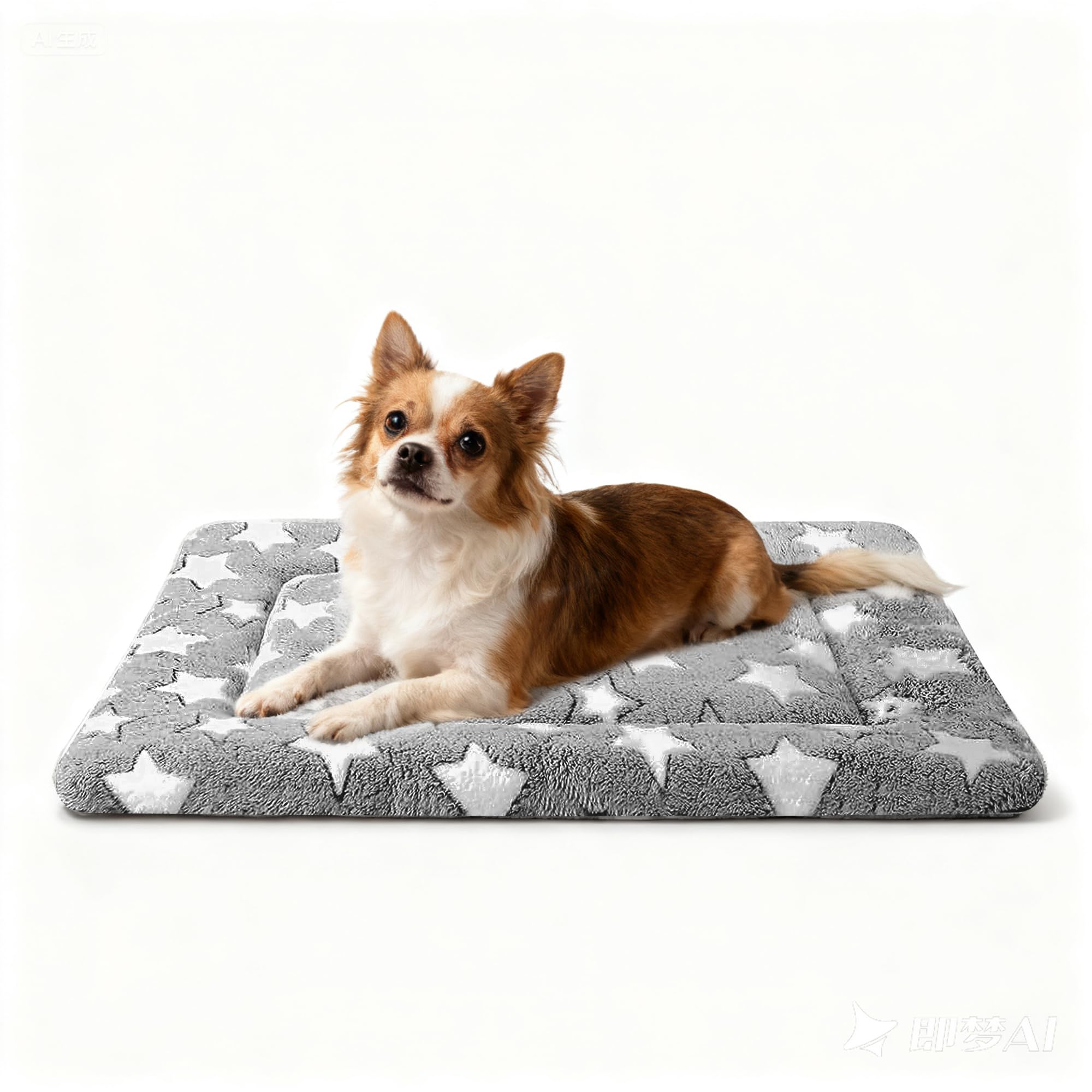 Tapis pobopobo pour chien, face réversible en peluche chaude pour le repos cosy.