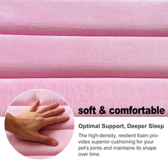 Tapis pobopobo pour boîte chien lavable rose XS, entretien simple.
