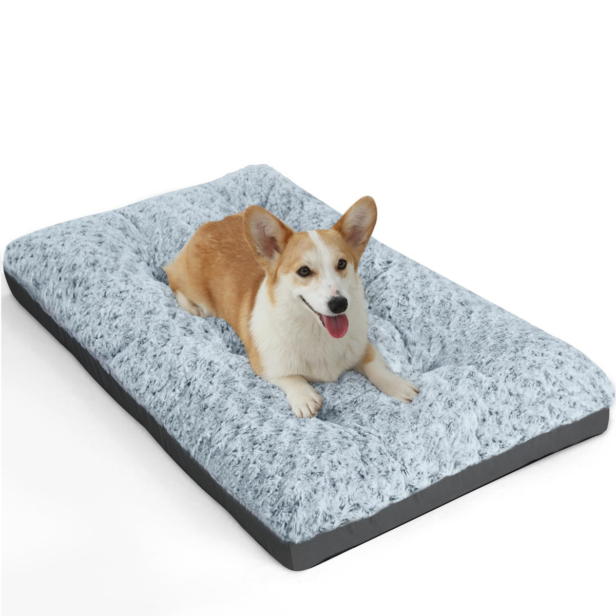 POCBLUE tapis-chien-deluxe 29x19 gris, confort premium pour chiens jusqu'à 40 lb.