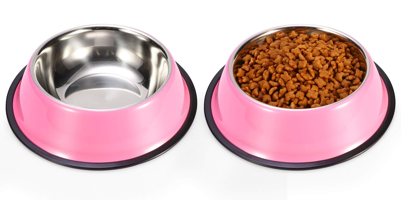 Bol Podinor en acier inoxydable avec fond anti-glissant pour chien