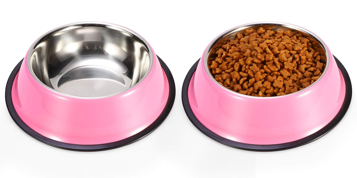 Bol Podinor en acier inoxydable avec fond anti-glissant pour chien