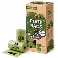 Pogi’s Sacs crottes chien anti-fuite en lot pour promenades propres.