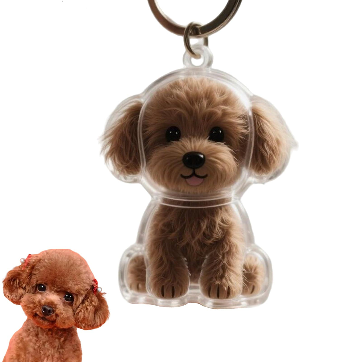 Porte-clefs poil chien : mémorial durable pour le pelage