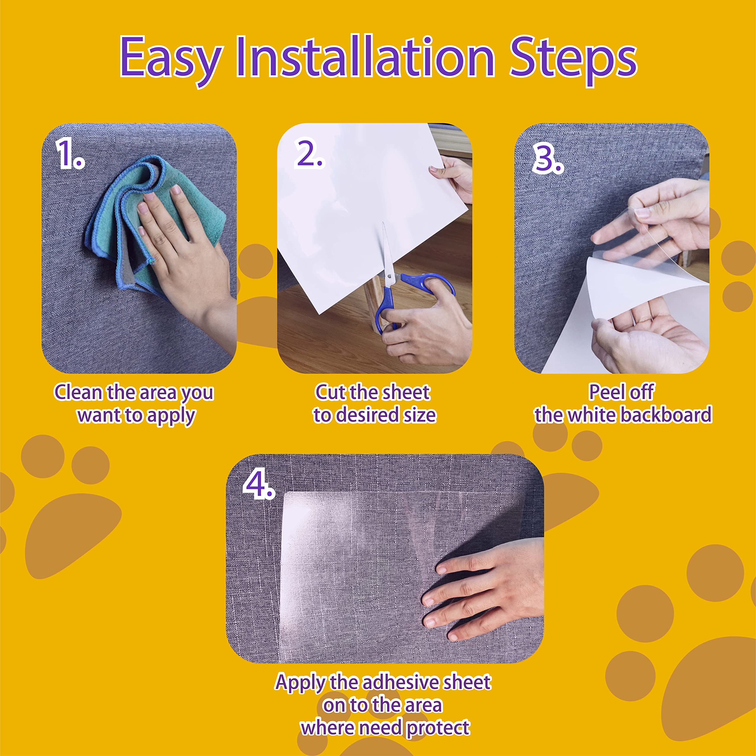 Protection des portes et murs avec Polamg, adhésif durable.