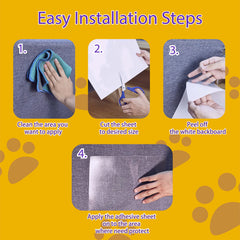 Protection des portes et murs avec Polamg, adhésif durable.