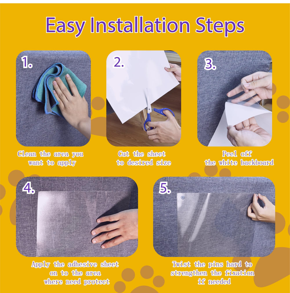 Polamg adhésif durable, solution anti-griffures pour murs et portes.